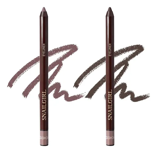 Lápiz Delineador En Gel Plum&brown 2 Piezas C/ Sacapuntas