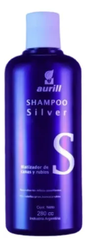 Shampoo Silver Aurill Matizador De Canas Y Rubios 280 ml