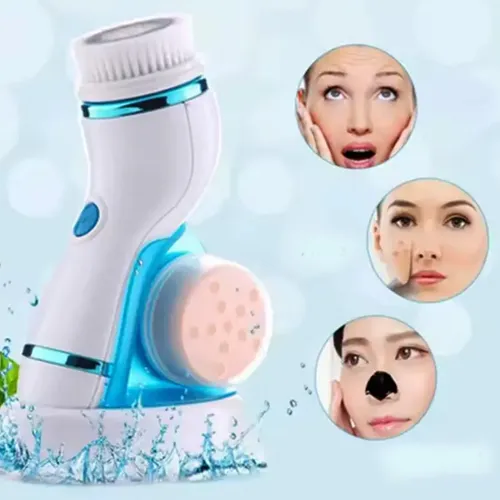 Sale Facial 1 En Cepillo Ultrasónico 4 Cepillo Limpiador