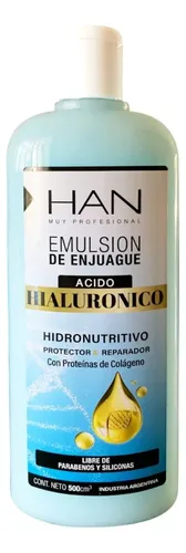 Shampoo + Enjuague Han Acido Hialuronico Sin Sulfatos 500ml