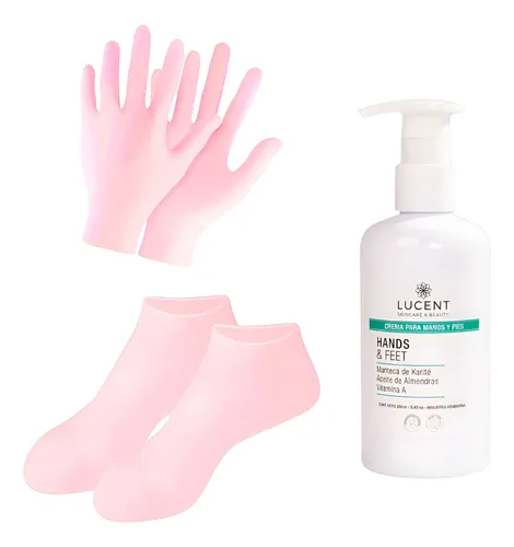 Kit Guantes+medias+ Locion Reparadora. Cuidado Diario