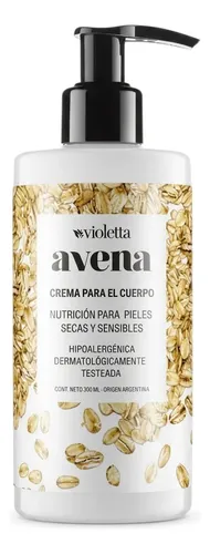 Crema Para El Cuerpo Avena Violetta Cosmeticos 300g