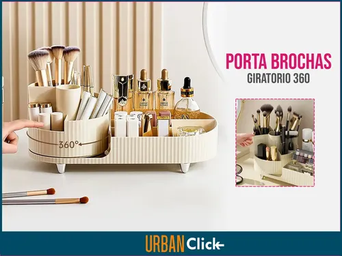 Organizador Maquillaje Porta Cosmético Y Brochas Make Up