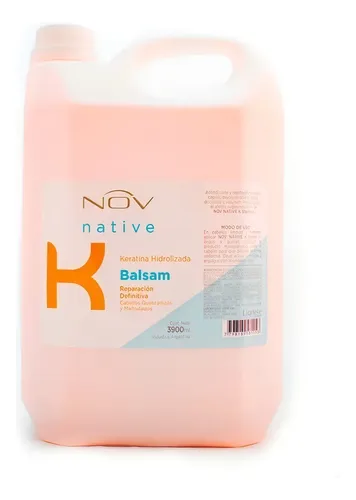 Shampoo + Enjuague + Baño De Crema Keratina Nov Pelo 4lts