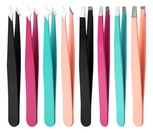 Pinzas De Depilación De Acero Inoxidable Para Cejas, Inclina