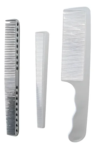 Set De Peines Por 3 Unidades De Corte Peluquería Y Barbería