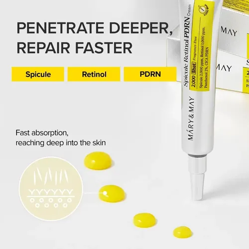 Crema De Retinol Mary&may Spicule Para Pieles Sensibles Exqu
