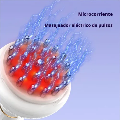 Cepillo Masajeador Eléctrico Con Calor Ems Gua Sha Corporal