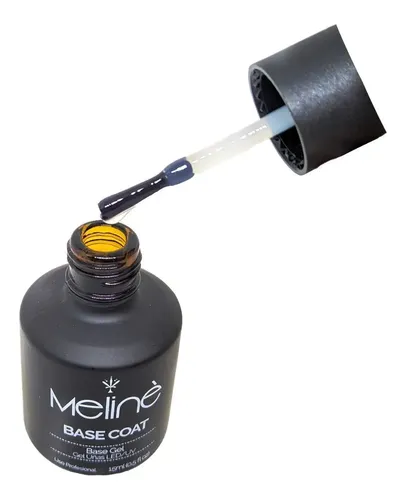 Meliné Base + Top Coat Esmalte Semipermanente Gel On Off 6c Color 1 Base Y 1 Top
