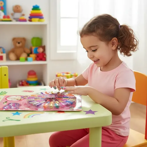 Kit De Uñas Postiza X 60 Para Niñas Infantil Super Cla D3455
