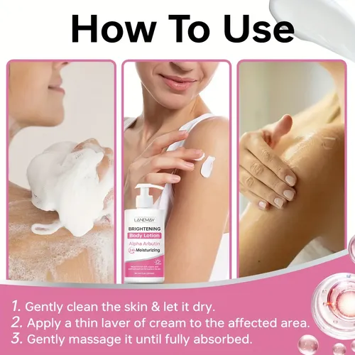 Loción Corporal Iluminadora Sin Aceite Lanemay, 24 Horas