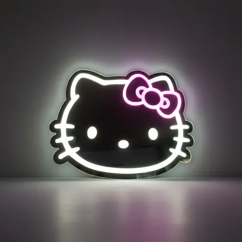 Espejo Acrílico Hello Kitty Con Iluminación Led 40x27cm