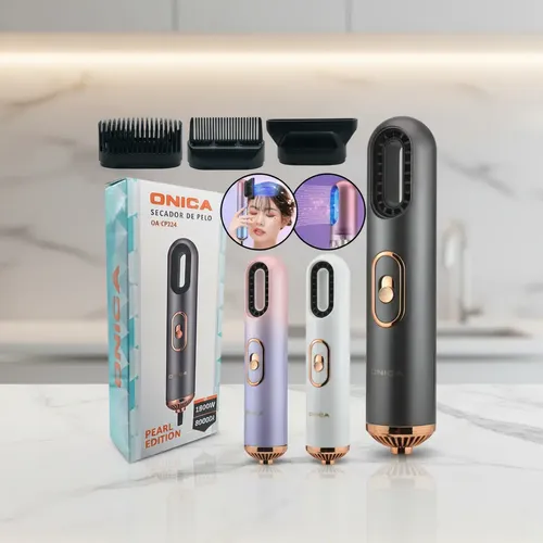 Secador De Pelo 3en1 Alta Potencia 1800w 80000rpm Electrico