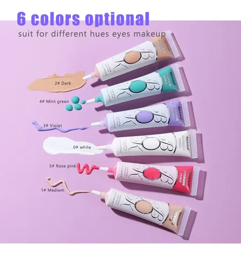 Crema Base De Maquillaje Facial Y Sombra De Ojos De Larga D