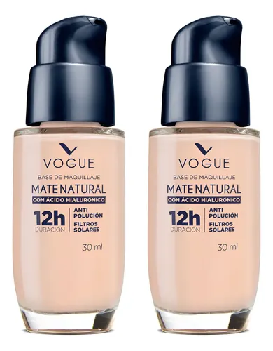 Pack Base Líquida Vogue Mate Natural Natural