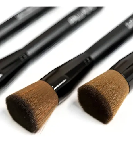 Brocha Kabuki Plana para Maquillaje Palladio Cerdas Sintéticas
