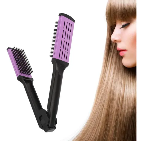 – Cepillo Térmico For Alisar El Cabello, Doble Peine, .