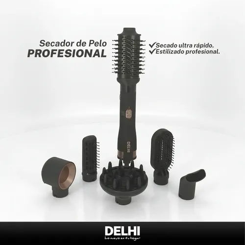 Secador De Pelo 6 En 1 Delhi 2200w Profesional Accesorios