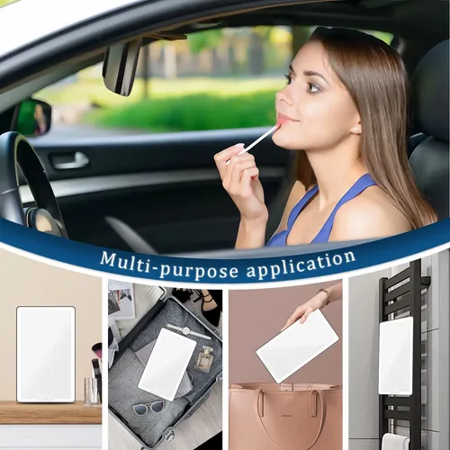 Espejo De Tocador Para Auto Saiggnyy Con Luz Led Recargable