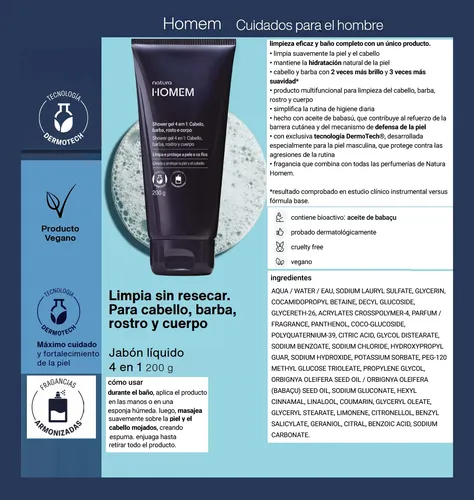 Set De Crema Antiedad Tratamientos Para Hombre Homem Natura