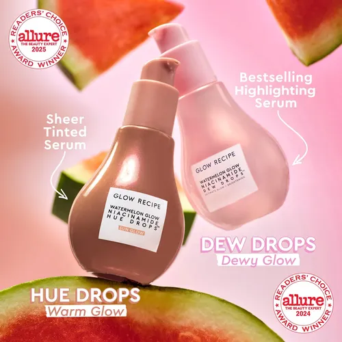 Sérum Facial Teñido Glow Recipe Hue Drops, Gotas Bronceadora