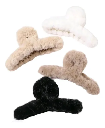 Pack 12 Broches Pinzas Pelo Peluche Hogardecoonline