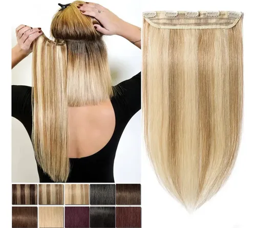 Cortinas Extensión Pelo Lacio Simil Natural Plancha 180°c 16