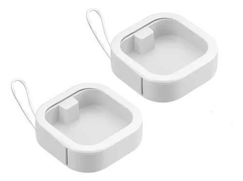 Organizador De Lazos Para Cabello Nvhaly 2 Pcs Blanco
