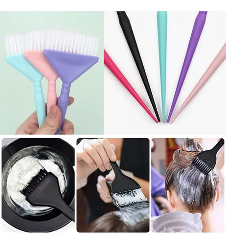 Juego De Brochas Para Teñir El Cabello, 6 Piezas Brochas
