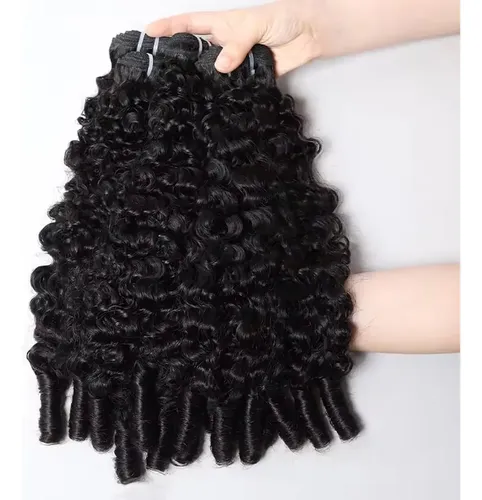 Paquete De Cabello Humano Rizado 100% Virgen Birmano Onda