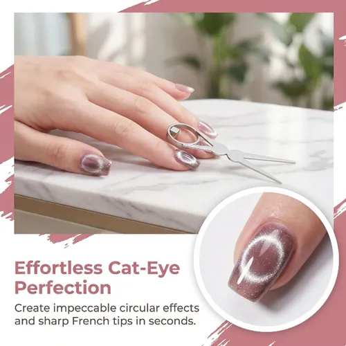 Nuevo Imán De Ojo De Gato En Forma De Anillo For Uñas,