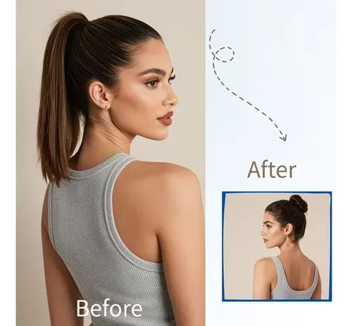 Pinza De Pelo Sintético Para Semirrecogido Con Coleta