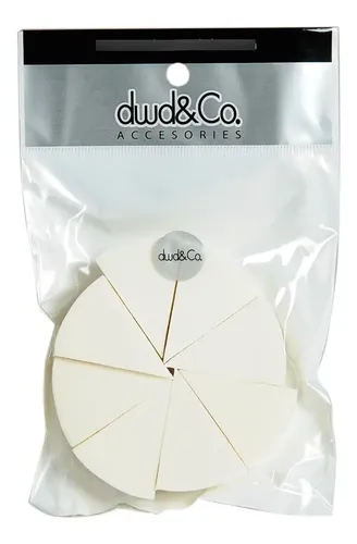 Esponjas Maquillaje Diswald & Co Látex Redondas x8 Aplicación Líquido Crema