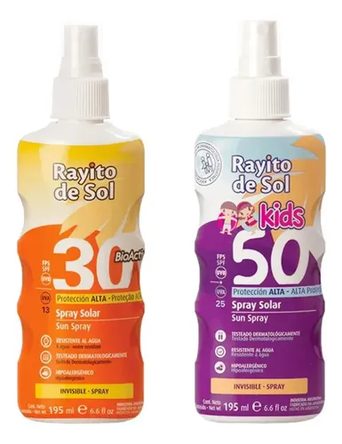 Kit Protector Solar Rayito De Sol  Fps 30 + Protector Kids