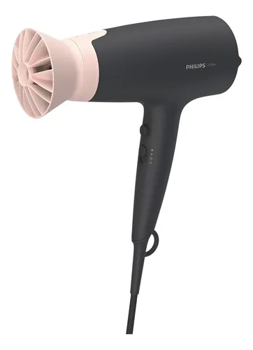 Secador De Pelo Philips 3000 Series Bhd350/10 Negro Y Rosa