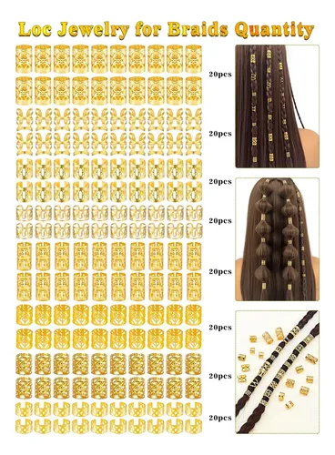 160 Piezas Y Abalorios Para Trenzas Y Cabello, Accesorios