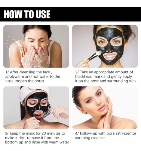 Mascarilla Facial De Carbón Para Puntos Negros