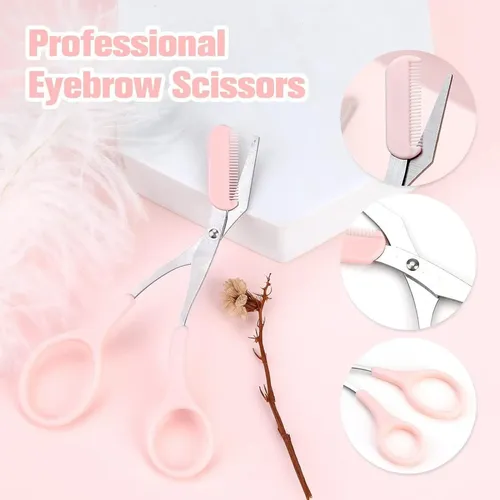 Set De 6 Piezas Tijeras Y Recortadores De Cejas Jawfait
