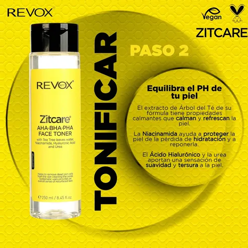 Tónico Purificante Remueve Impurezas De Piel Revox Zitcare