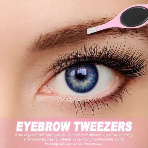 Kit De Depilación Facial Con Pinzas De Cejas De Gran Precisi