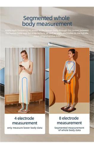 Báscula De Baño Digital Con 8 Electrodos For Medir El Peso