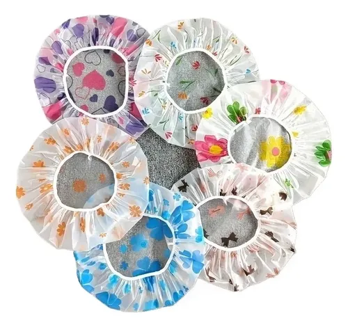 Paquete De 4 Gorras Reutilizables Para Ducha Y Baño En Color