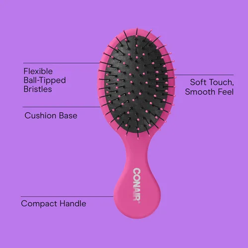 Set De 3 Cepillos Desenredantes Conair Mini