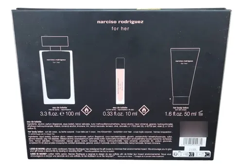Narciso Rodriguez For Her Eau De Toilette Mujer Floral 100ml + 10ml + Loción 50ml