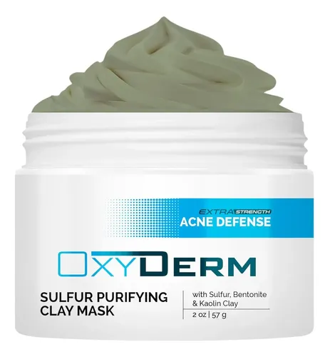 Mascarilla De Arcilla Con Azufre Para Acné, Limpieza