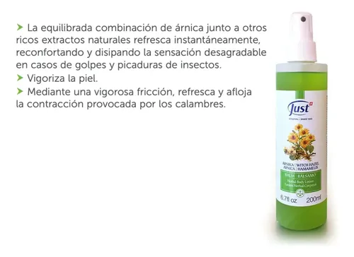 Just Balsamo De Arnica Locion Corporal