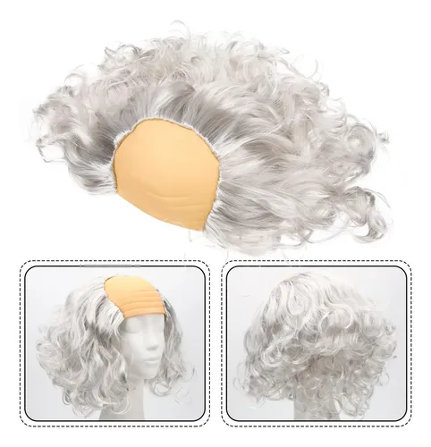 Peluca Calva Divertida For Hombre Mayor, Peluca De Cosplay,