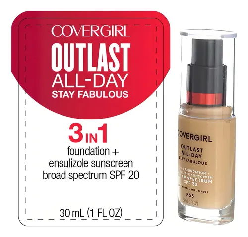 Base Liquida 3 En 1 Covergirl Outlast Stay Fabulous Nudebeig Tono Nude Beige 832