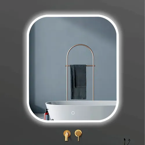 Espejo Rectangular Luz Led Smart 60×70 Cm Desempañante