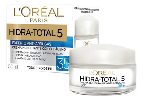Crema Anti Arrugas Humectante Con Colágeno 50ml L’oreal